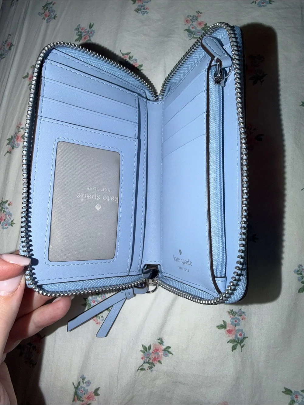 New Kate Spade Knott Medium Wallet Pebble Leather